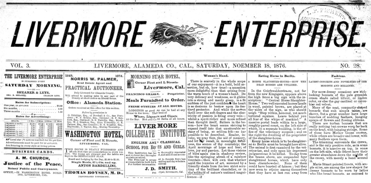 Livermore Enterprise 1876