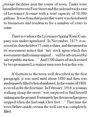 Water article